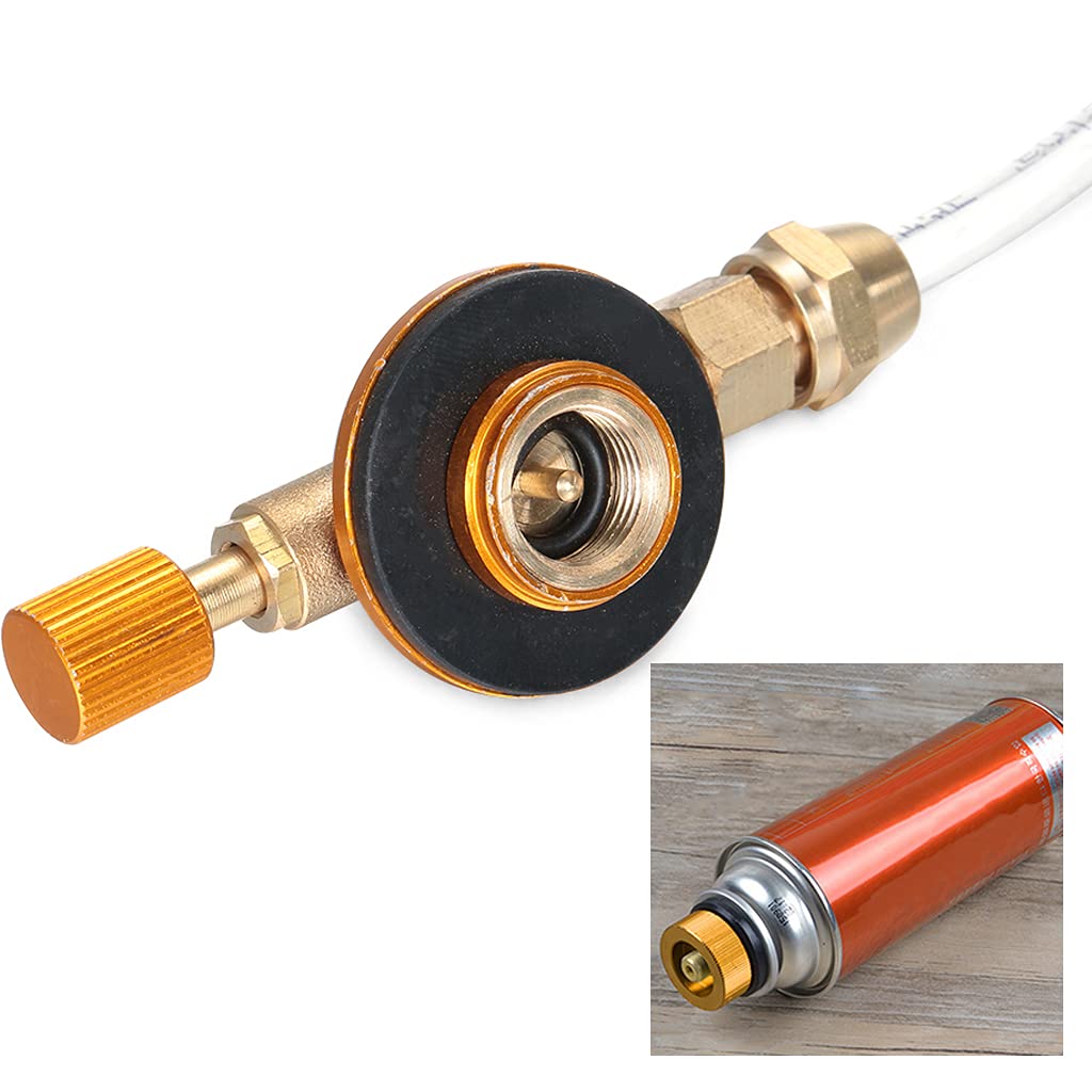 RoxNvm Adaptateur GPL Bouteille de Gaz,Adaptateur Cartouche Camping Gaz, Adaptateur de Propane Tuyau de Rechange pour Convertisseur pour Cuisinière à Gaz Extérieure
