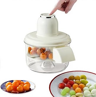 Grape Peeling Machine, 2025 Upgraded New Electric Automatic Garlic Peeling Machine, Rechargeable Home Kitchen Fruit Peeler, Small Commercial Fruit Skin Remover Tool for Cherry, Tomatoes