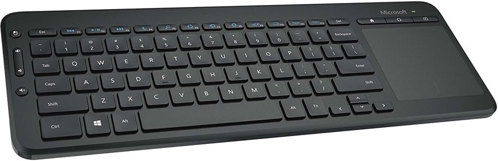 Amazon.com: Microsoft All-in-One Media Keyboard - Wireless - Integrated ...