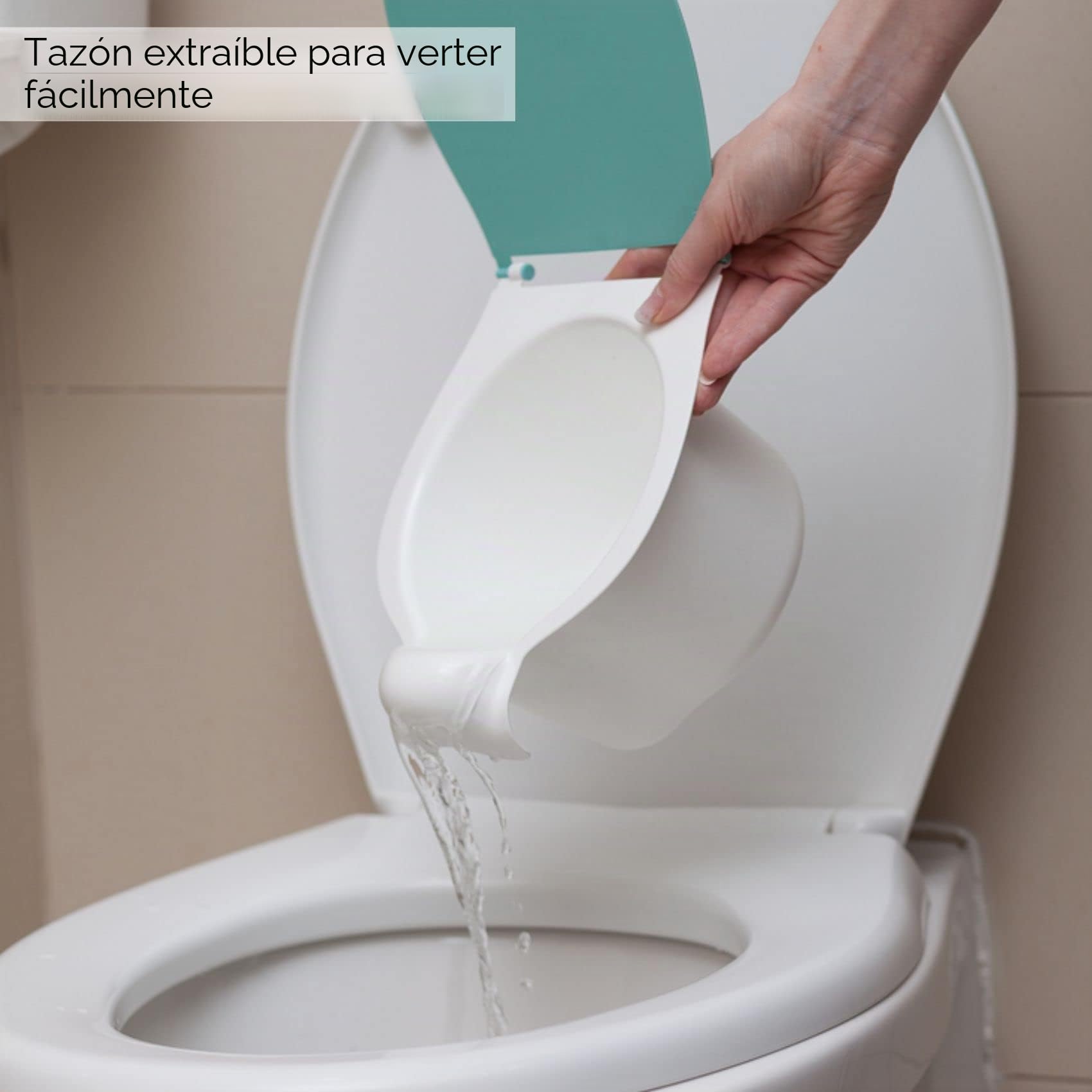 BABYLON Premier Orinal Infantil tapa+cubo, desde 1 año, Blanco