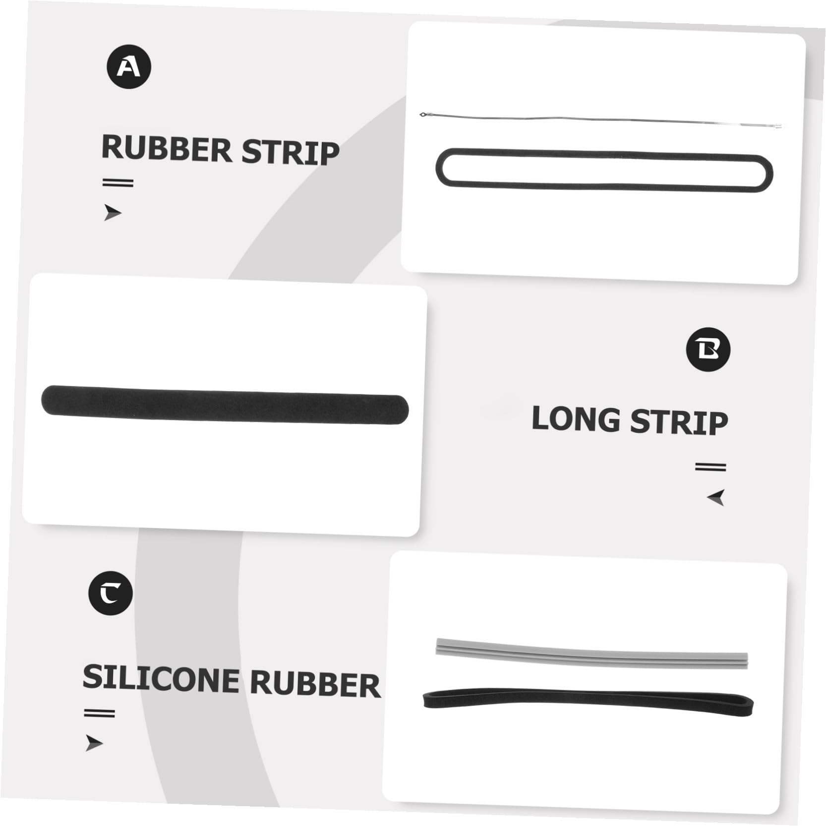 Juego de Accesorios al Vacío Tira Calefactora, Tiras de Sellado Superior E Inferior de Espuma, Recambios para Máquina Selladora Manual, Kit de Térmica para Envasado Doméstico