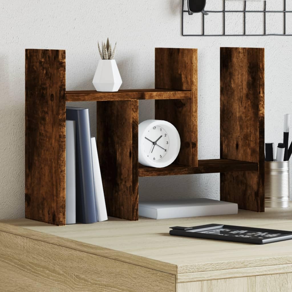 Schreibtisch-Organizer Räuchereiche 34,5x15,5x35,5 cm Holzwerkstoff