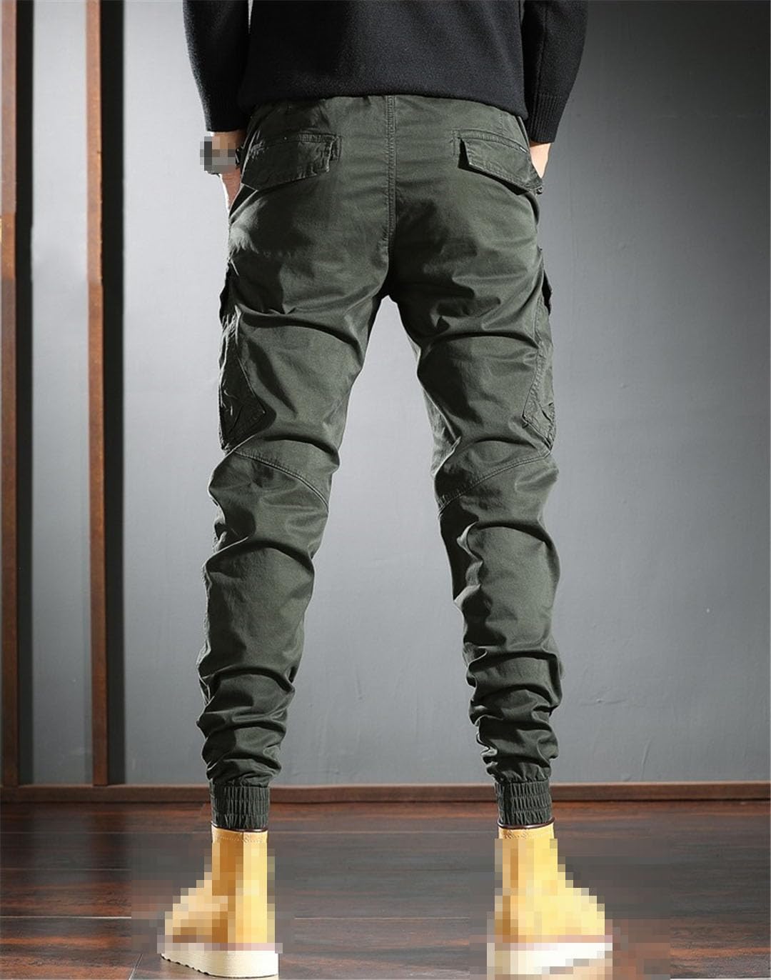 Vogrtcc Hombres Pantalones Cargo Tácticos Joggers Casual Slim Fit Pantalones