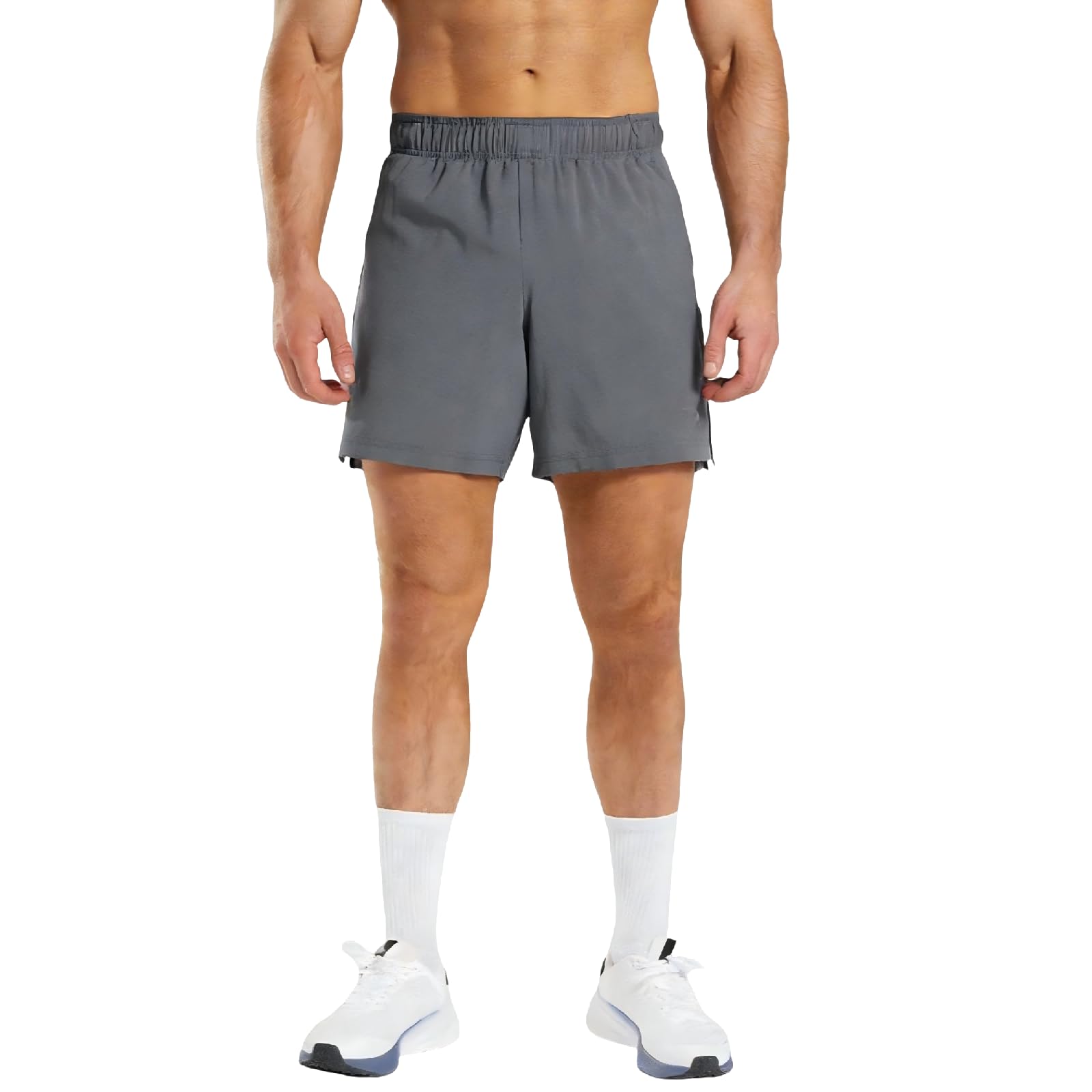 Mens 5 Athletic Shorts Quick Dry Lightweight Running Shorts Basketball Gym Hiking Tennis Workout Shorts