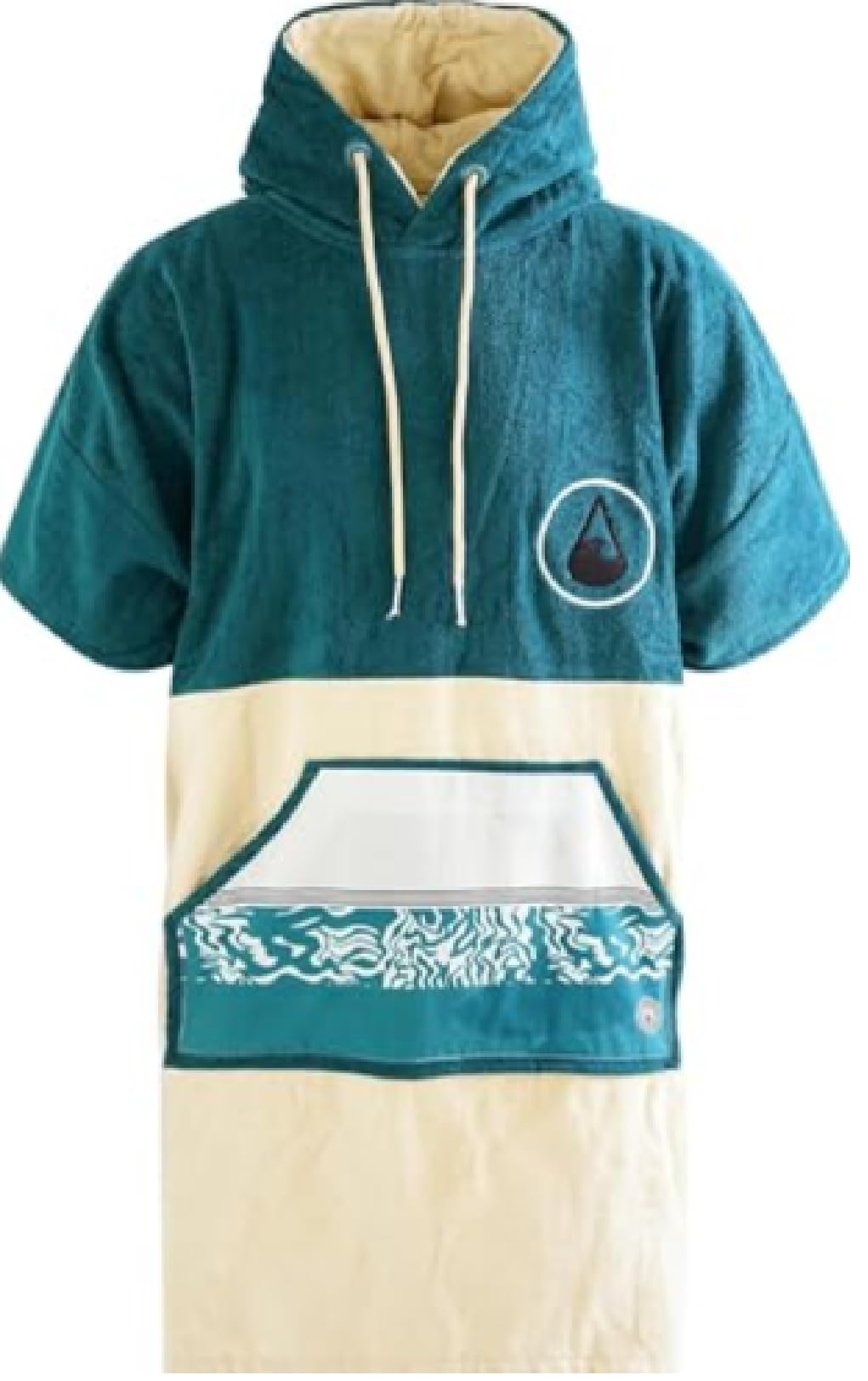 WAVE HAWAII Surf-Poncho de bain donna & uomo, Taille M, 161-183cm | 95-100% cotone, poncho da mare assorbente per cambiarsi, spiaggia, surf, sauna & sport acquatici