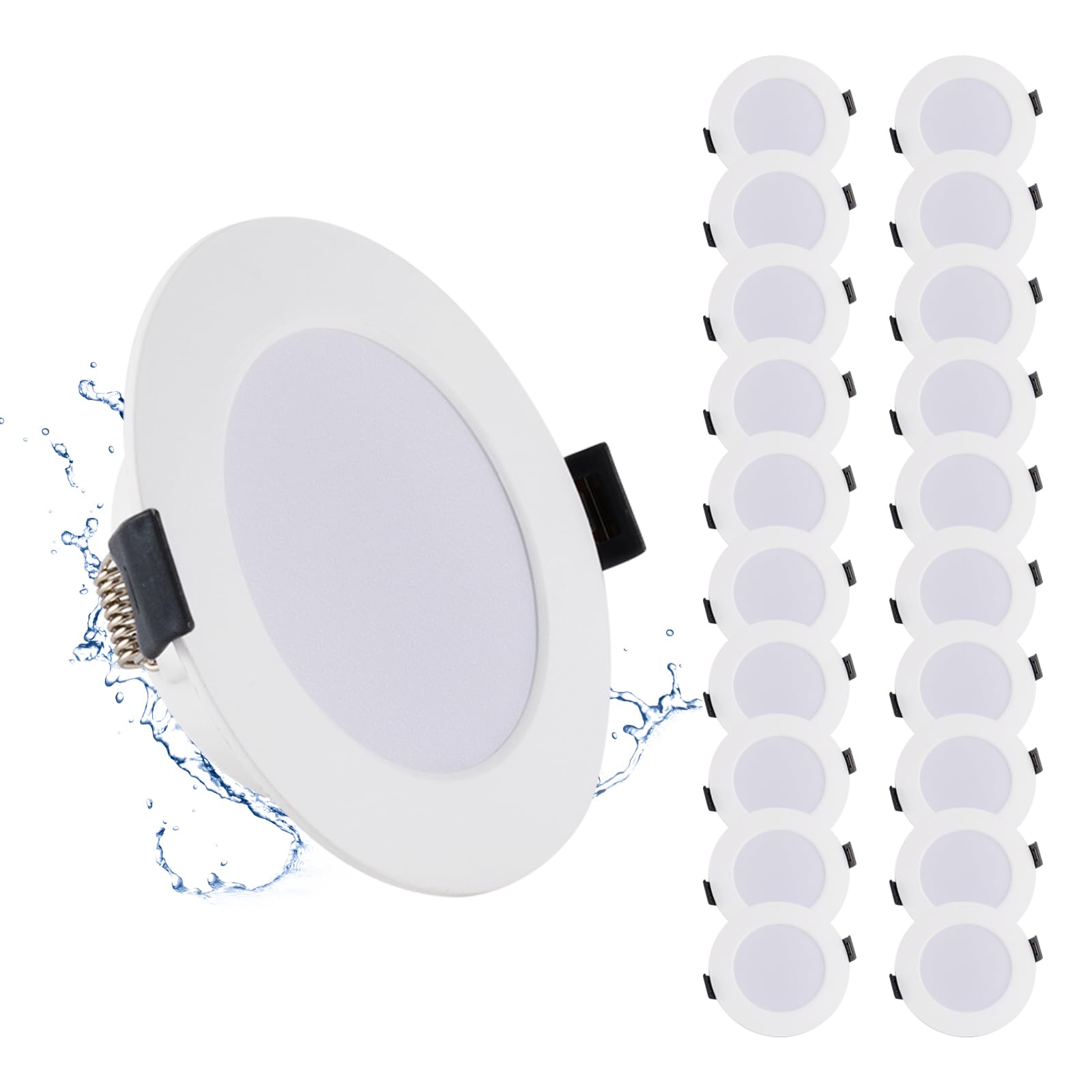 Badkamerspot zwart | Licht & Accessoires | Badkamer lampen - Licht