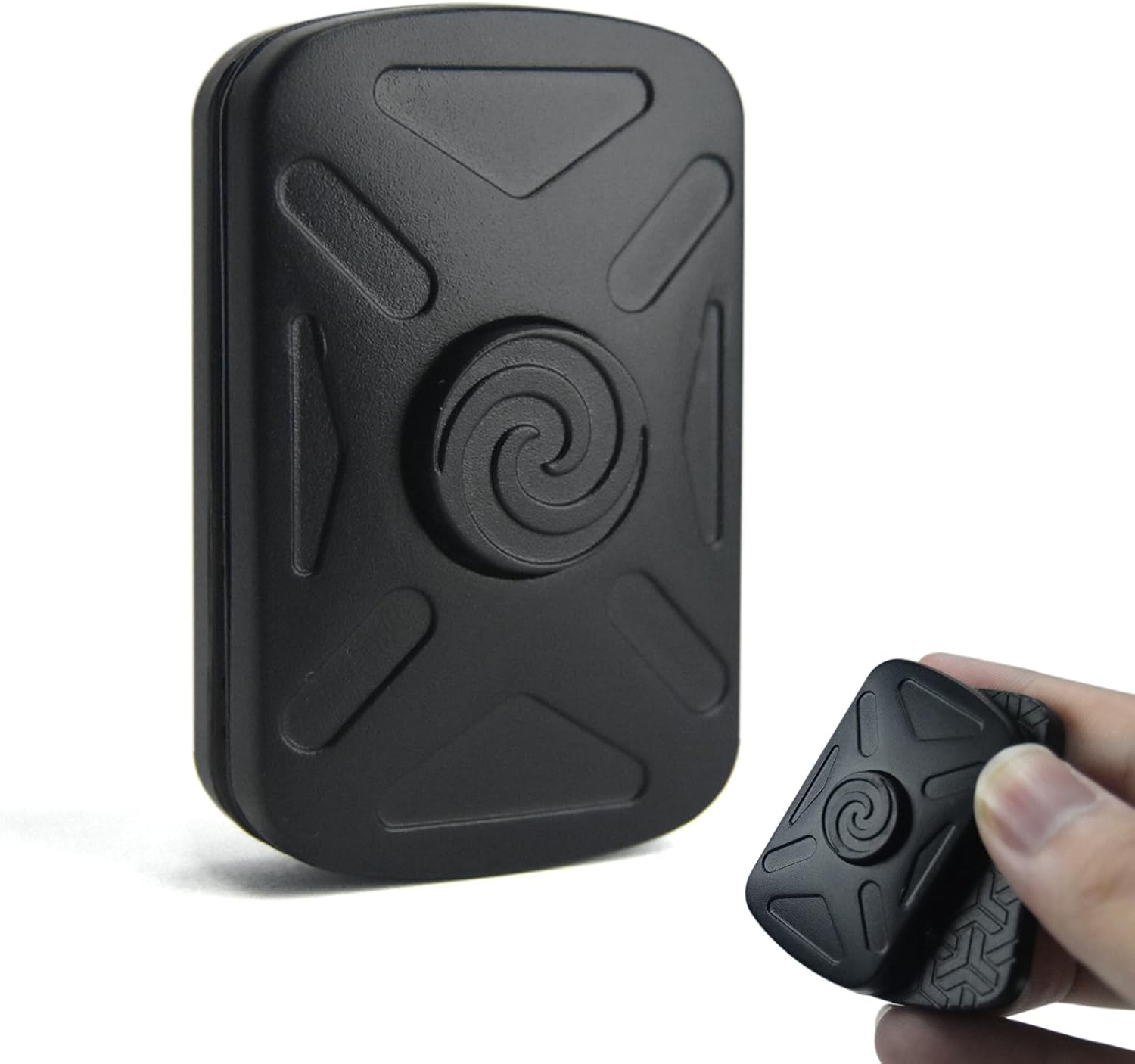 Fidget Toys Adults, 2-in-1 Fidget Spinner & Fidget Slider, Infinite Metal Magnetic Fidget Slider, Stress Relief Desk Toy for Anxiety, ADHD, Gifts for Adults (Black)