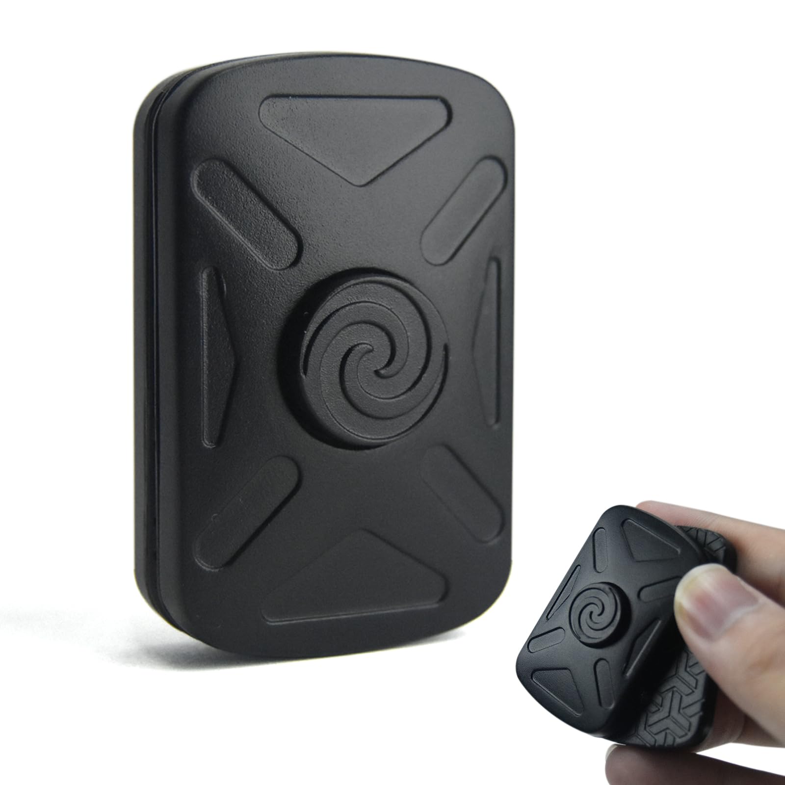 2-in-1 Magnetic Fidget Toys for Adults, Vortex Metal Fidget Spinner & Fidget Slider, EDC Portable Pocket Gadget for Stress Relief, Anxiety & Focus, Gift for Men & Women (Black)