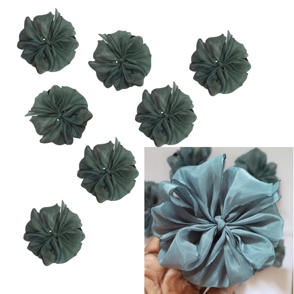 Readymade Ribbon for School Girls – Soft Satin Bow Hair Accessory – Easy to Wear, Stylish & Neat Look – Ideal for School Uniforms bow in girls & Daily Use – Pack of 8 (Gray )School Ribbon in Kids (gray, More Coverage)-image-34