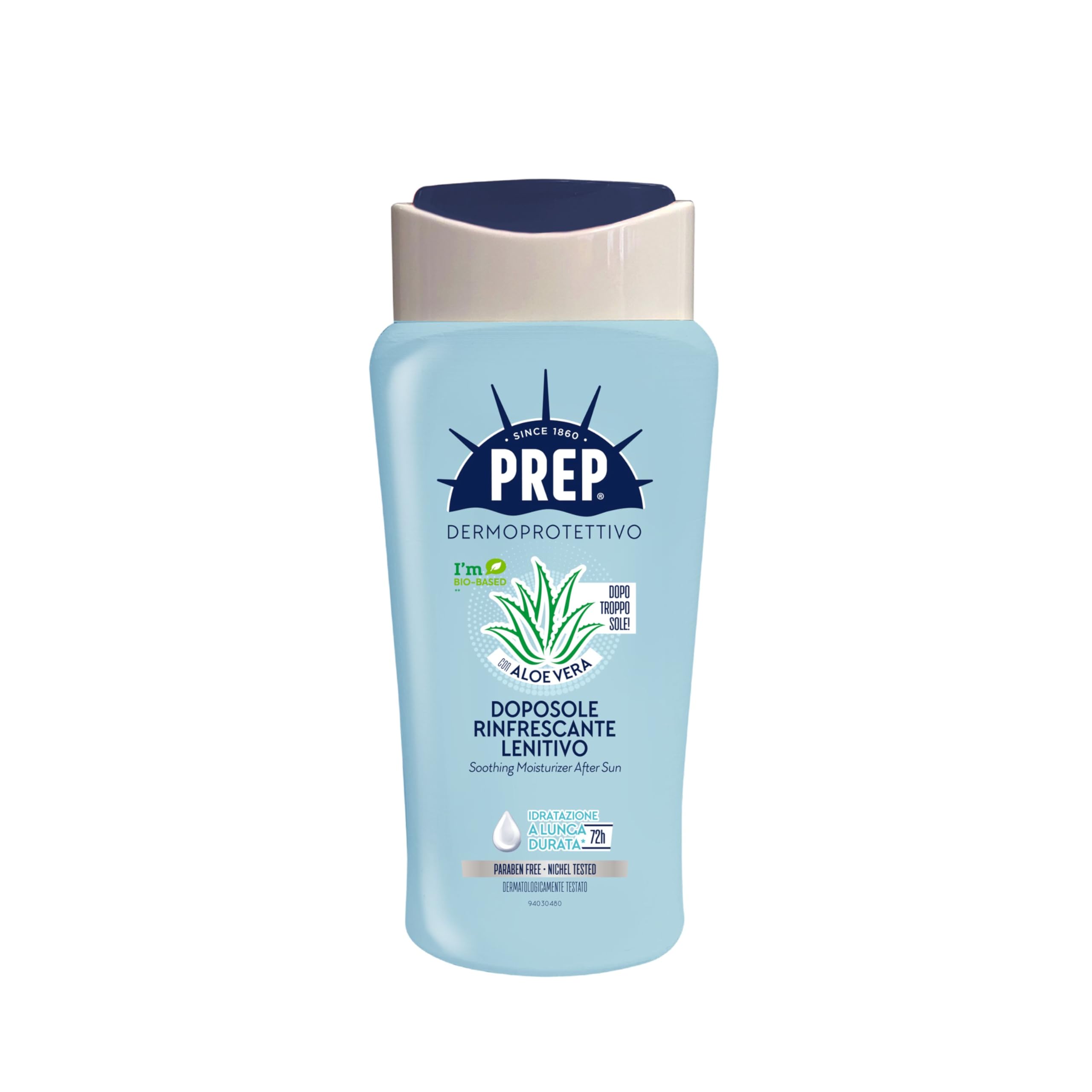 Prep, Doposole Rinfrescante Lenitivo, 72H di Idratazione, Sollievo Immediato, Con Aloe Vera, Senza Parabeni, 200ml