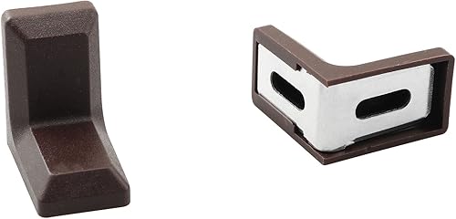 Miniatura 3 de 10 piezas de soporte de esquina en forma de L de ángulo recto, accesorios de muebles de gabinete de código de esquina de 1.102 x 0.709 in (10