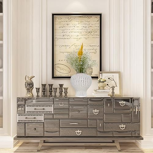 Miniatura 8 de ARTLINE Tarro tradicional de jengibre perforado con tapa, tarro decorativo de celosía tallada, jarrones de cerámica recortados para decoración del