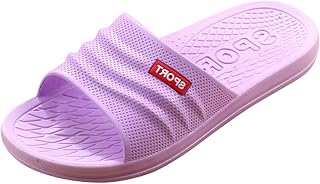 UJSQNDG Summer Pool Sliders,Womens Mens Non-Slip Bathroom Shower Slippers Couple Waterproof Quick Drying Beach Sandals