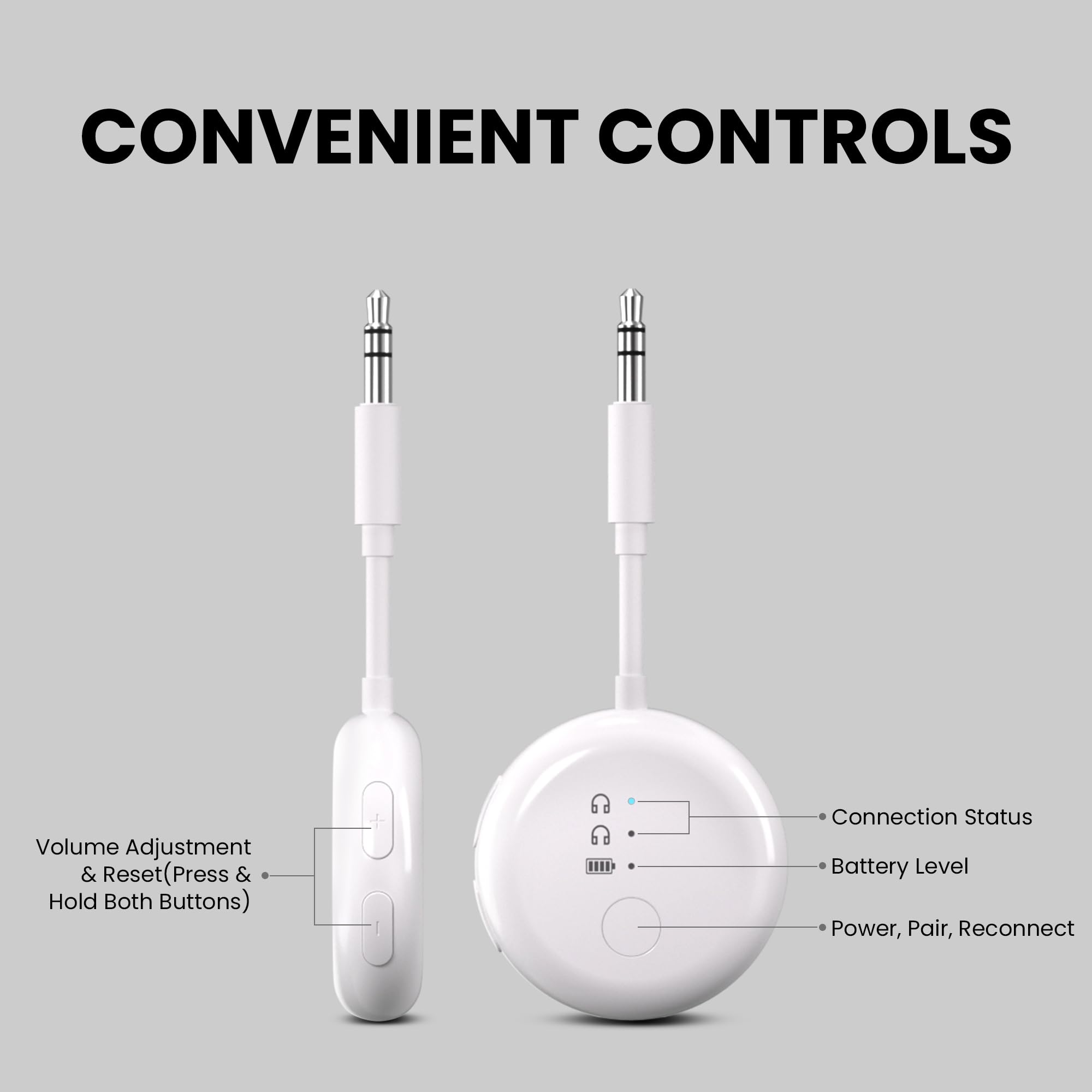 Avantree SoundJet R1 – 25-godzinna bezprzewodowa Bluetooth-adapter do wszystkich AirPods (Pro/Max) z Qualcomm & aptX Adaptive, bezprzewodowy transmiter audio do lotów, działa ze słuchawkami Bluetooth