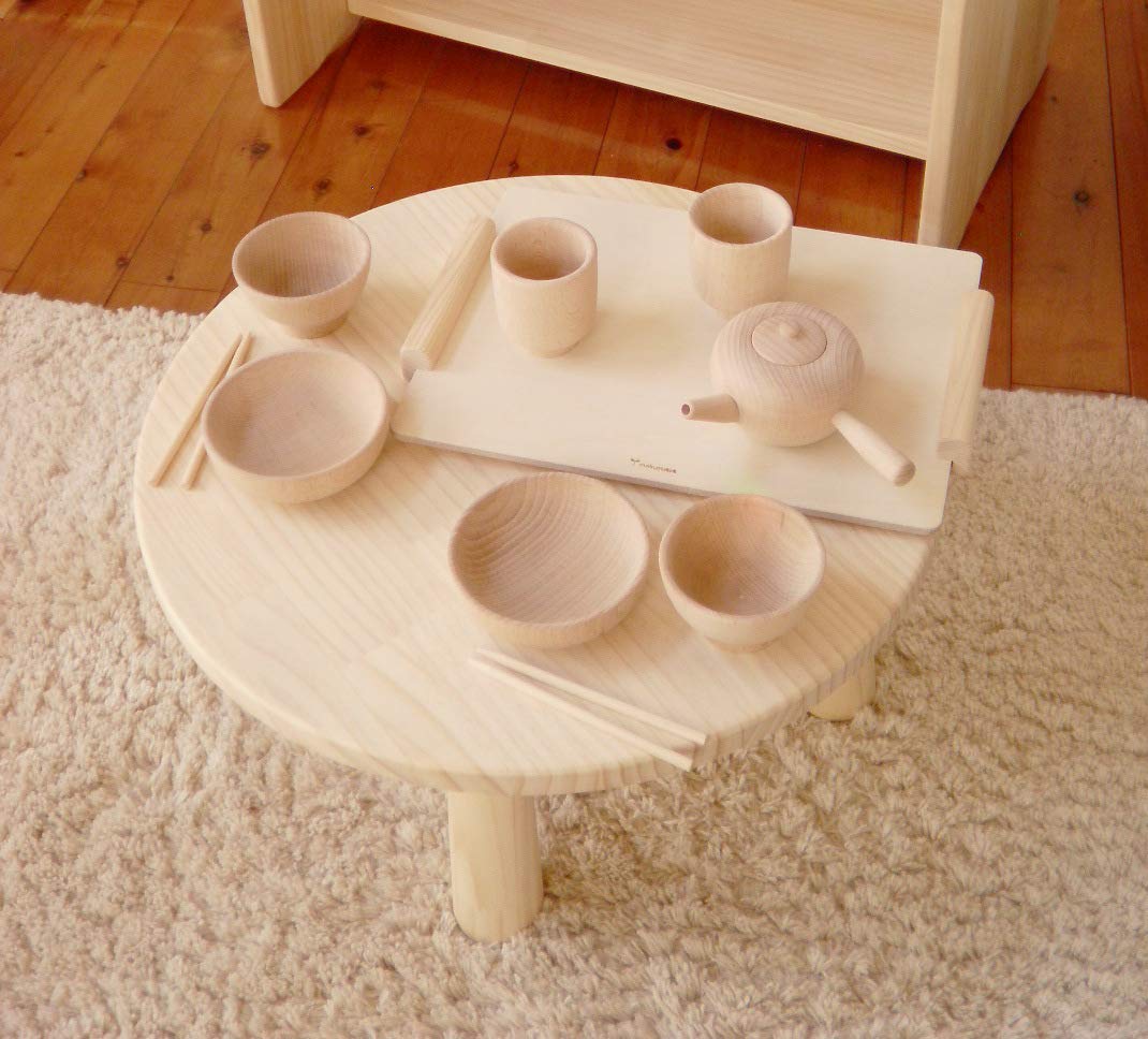 Amazon | 木遊舎(MOKUYUSYA) ちびっ子ちゃぶ台＋お食事急須トレー10点