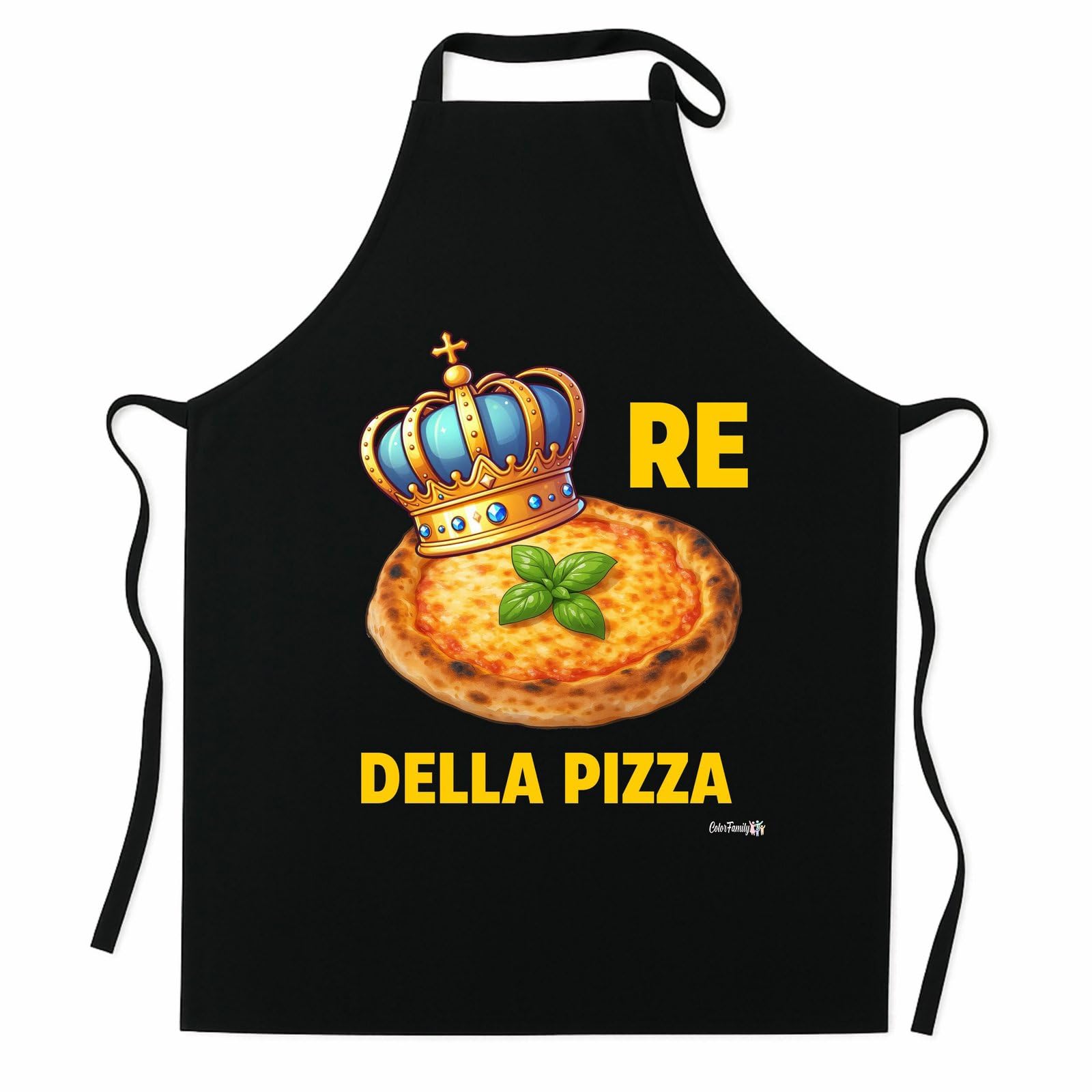 Colorfamily Delantal de cocina con frases divertidas, barbacoa, cocina, pizza, dulces, idea regalo Navidad cumpleaños