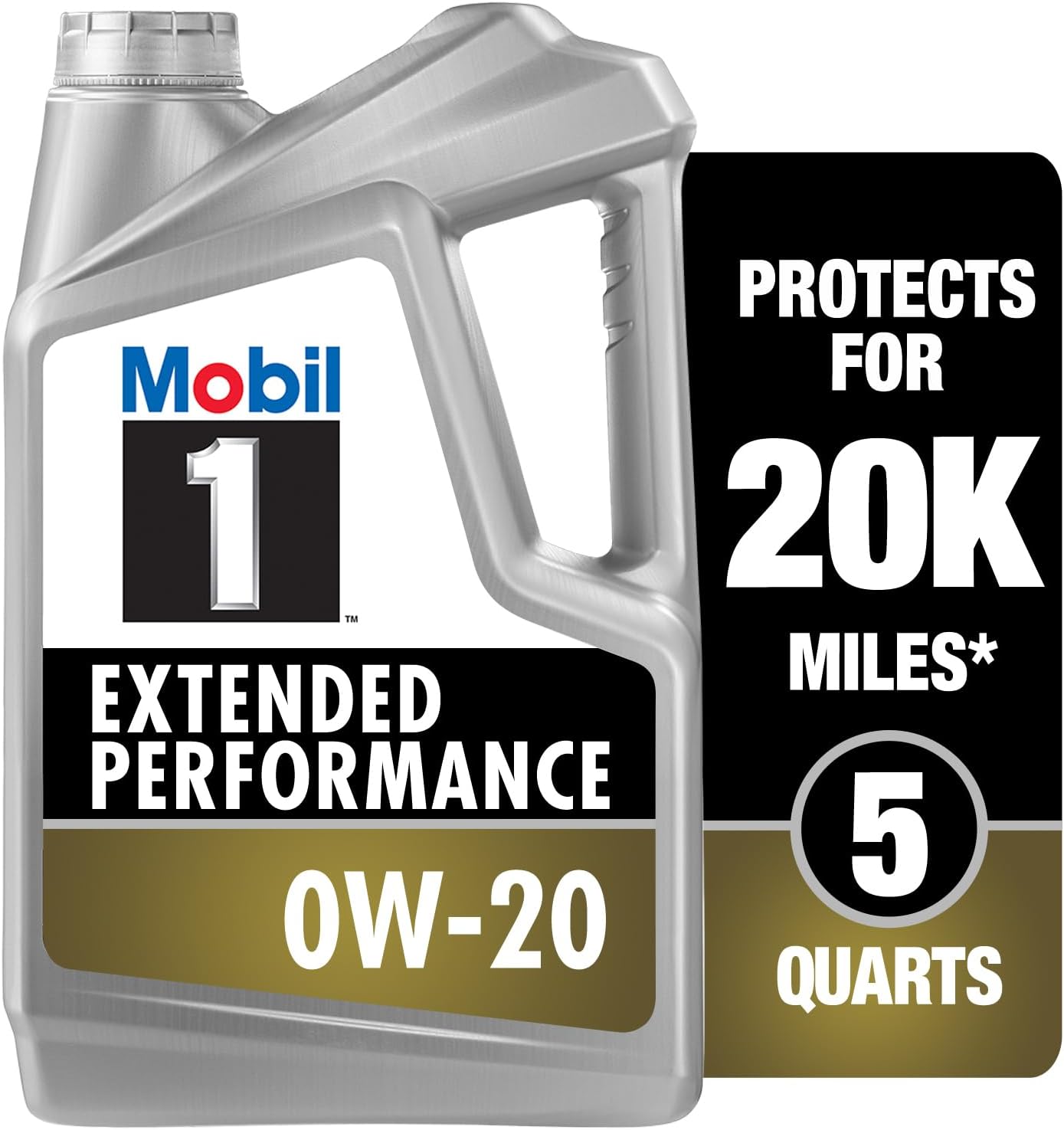 Mobil 1 120903 Extended Performance 0W-20 Fully Synthetic Oil for Cars (4 L)