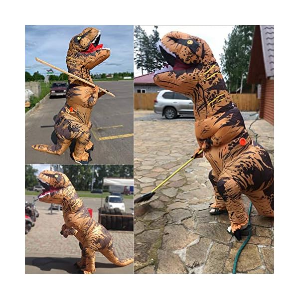 Jashke inflatable dinosaur costumes for adult dinosaur halloween t rex costume for adults - image 5