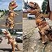 JASHKE Disfraz Dinosaurio Inflable T-Rex Disfraz Halloween Adulto Disfraz Cosplay Disfraz Fiesta...