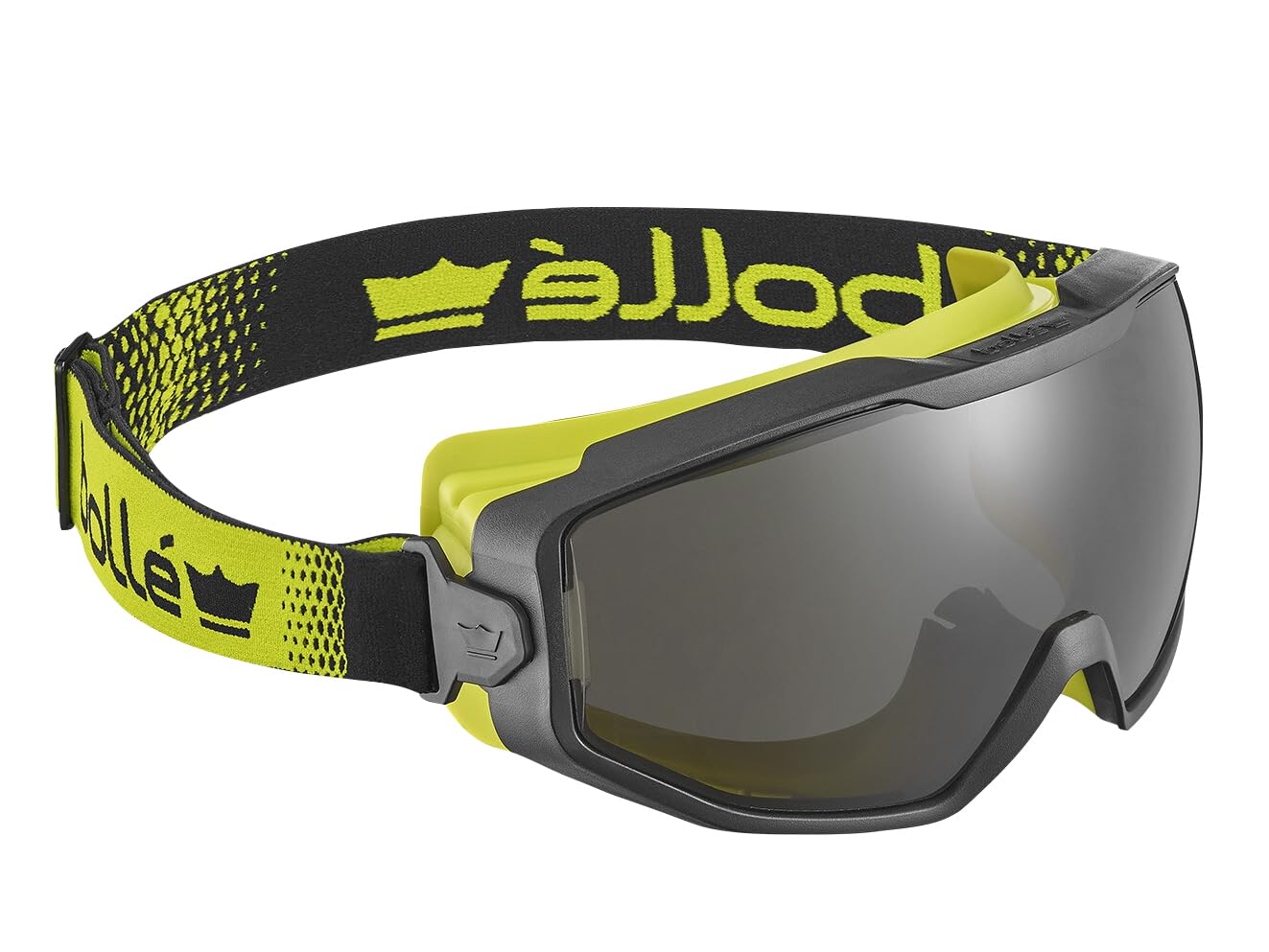 Bolle SPECTRUM Vented Goggles with smoke lens and Platinum coating offer fog-free scratch-resistant protection and enhanced comfort for outdoor industrial environments.