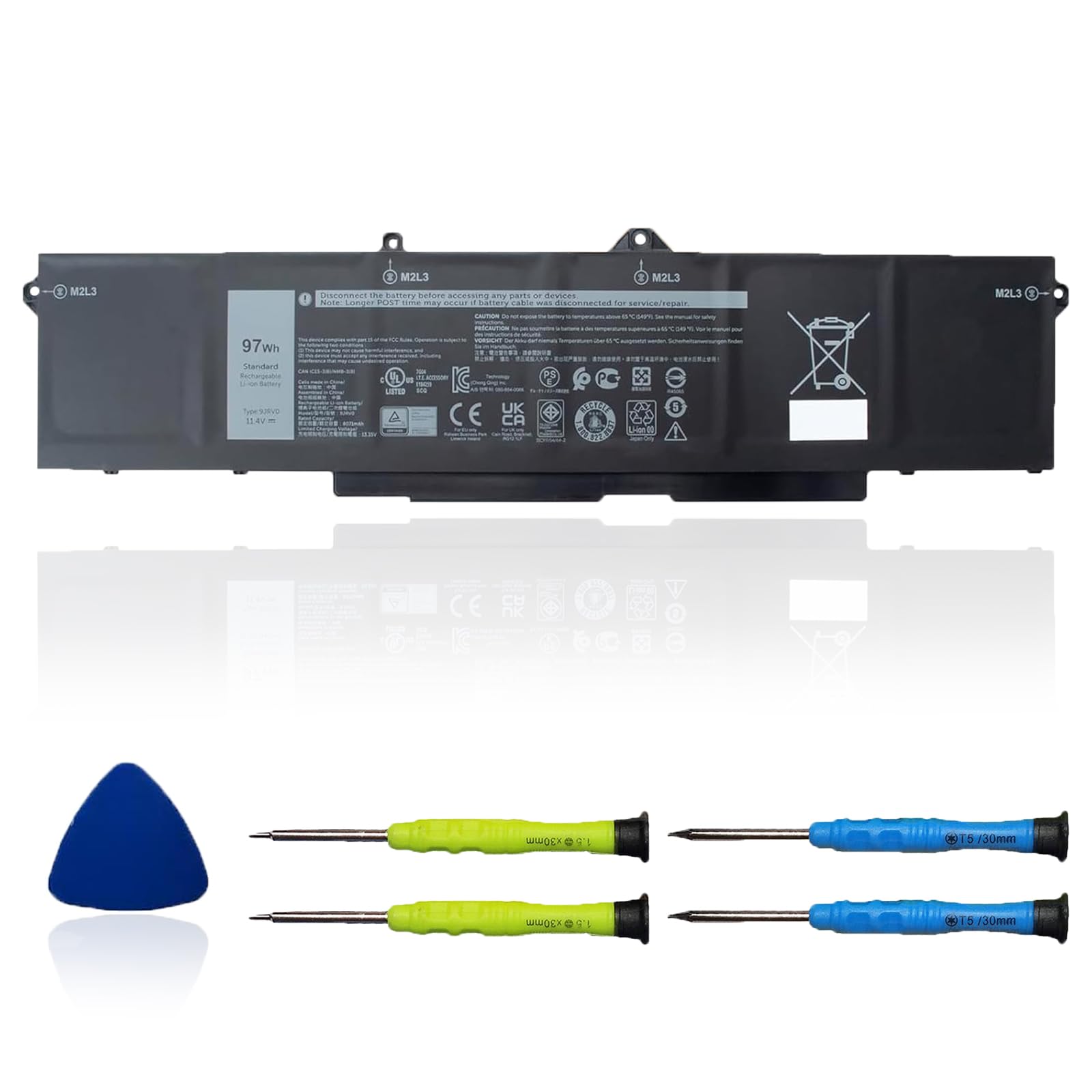 Amazon.com: OUWEE 9JRV0 97Wh Battery Replacement for Dell Latitude