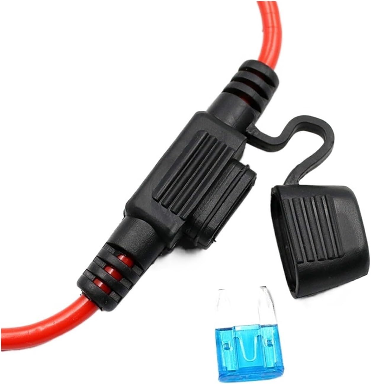 10pcs 12V Car Waterproof Fuse Holder Socket TAP Adapter Micro/Mini/Standard ATM APM with 10A Blade Car Auto Motorcycle Motorbike Fuse (Color : 20A and Fuse Holder, Size : Small)