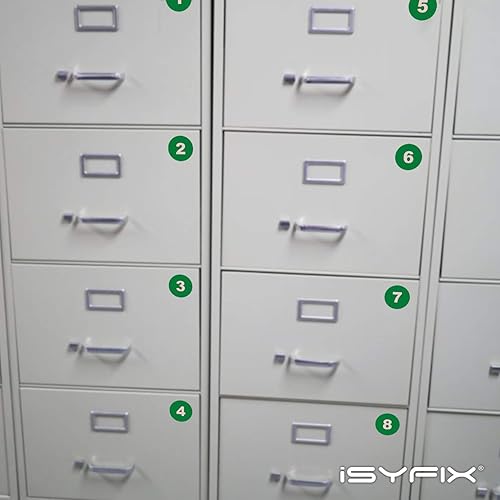 Miniatura 12 de iSYFIX Calcomanías amarillas de números consecutivos – 1 a 100, 2 pulgadas, 1 juego – Vinilo autoadhesivo de alta calidad, ideal para inventario