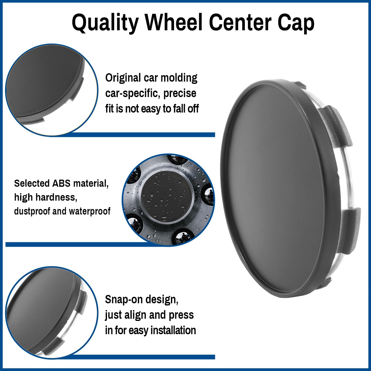 Amazon.co.jp: GTownWorks ホイールセンターキャップ 65mm/2.56インチ