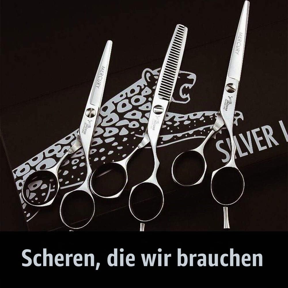Jaguar Schere Silver Ice 6 Zoll/15.5 cm, 1er Pack (1 x 1 Stück)