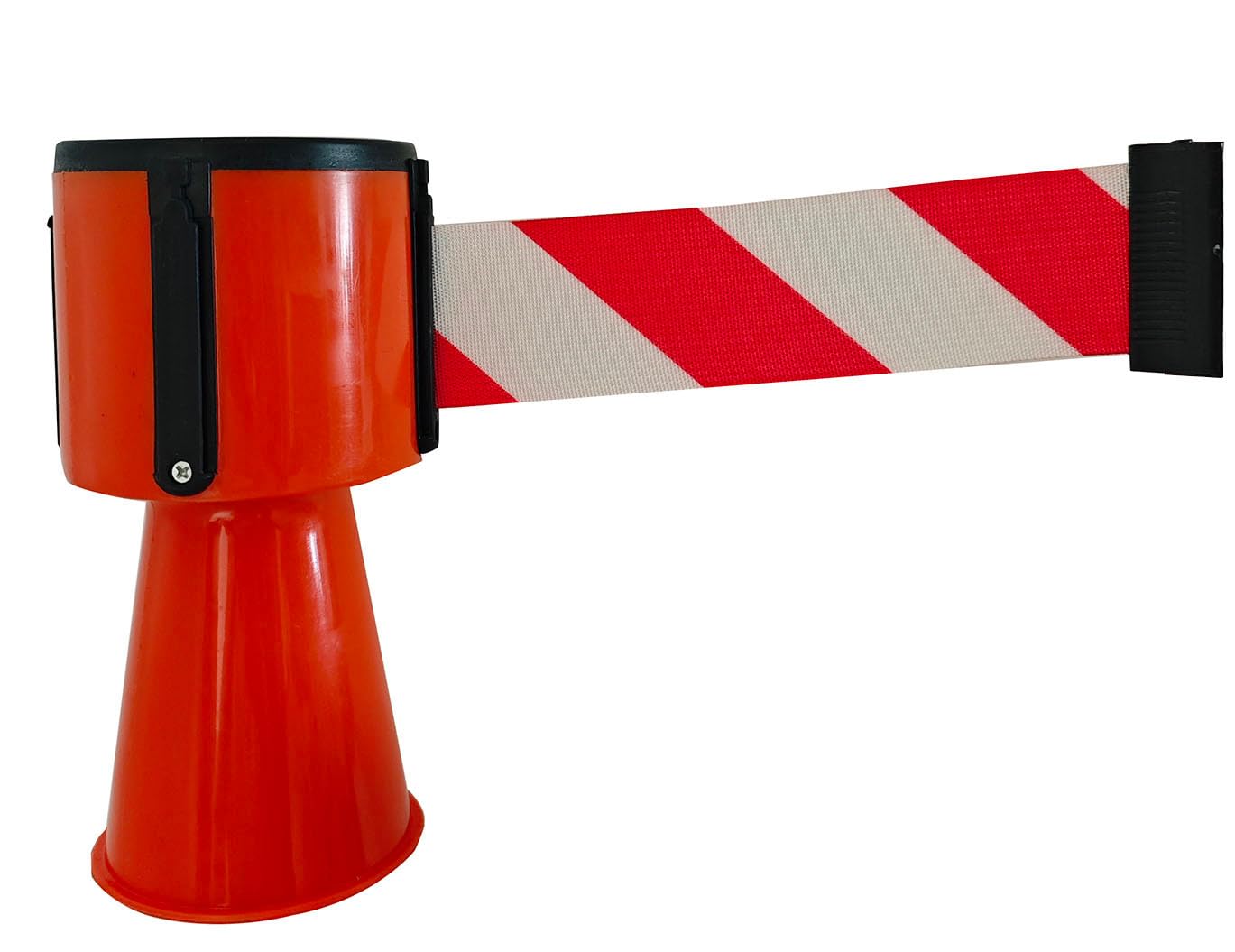 Cinta retráctil para rematar Conos de tráfico, Barrera de Seguridad retráctil para Conos de tráfico, solución Bloquear el tráfico y Las Zonas peatonales(5m(16.4ft))