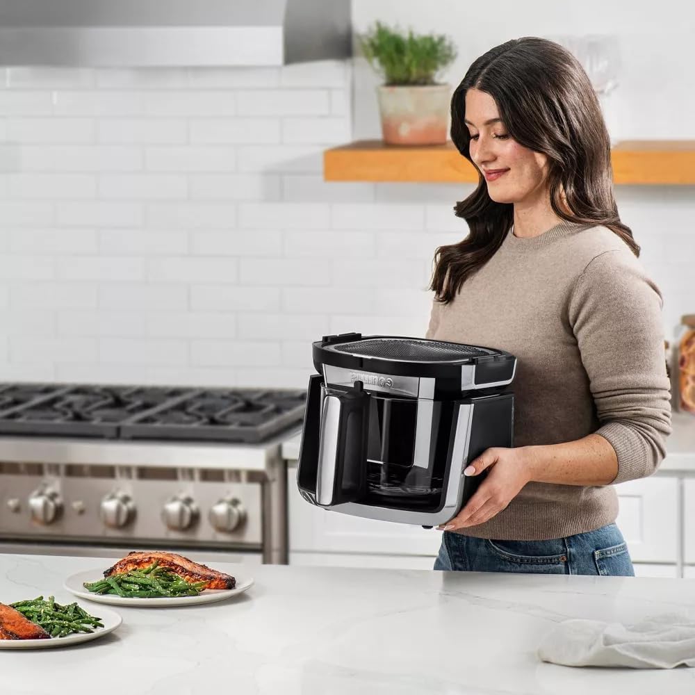 Gourmias 7 Qt Foldable Digital Air Fryer – 10 Presets, Guided Cooking, XL Capacity, Touch Controls, Nonstick Basket, Oil-Free Frying, Black Gourmias 7 Qt Foldable Digital Air Fryer – 10 Presets, Guided Cooking, XL Capacity, Touch Controls, Nonstick Basket, Oil-Free Frying, Black