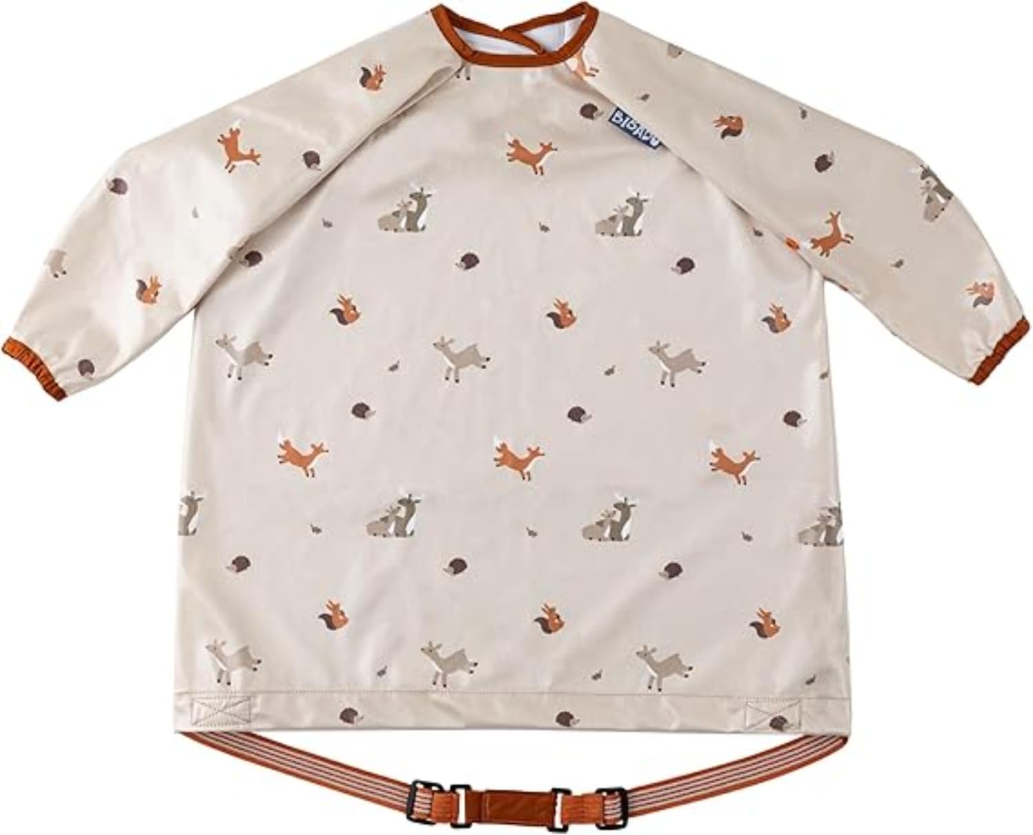 – BIBaDO - Long Sleeve Baby Bibs - Babies & Toddlers 6-36 Months - Coverall Weaning Bib - Easy Wipe Clean & Soft Fabric - Attach to Highchair & Tables - Waterproof - Machine Washable