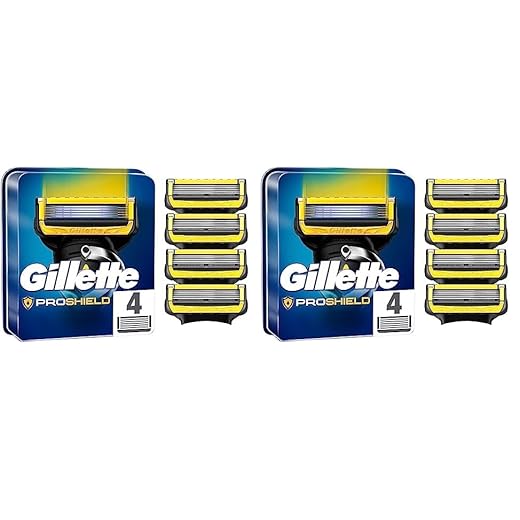 Gillette ProShield Cuchillas de Afeitar Hombre, Paquete de 8 Cuchillas de Recambio (el embalaje puede variar)