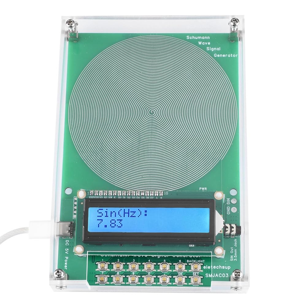 Generatore di Risonanza delle Onde Schuman 7,83 Hz, Risonatore Audio A Impulsi A Frequenza Ultrabassa, Regolabile da 0,01 Hz A 100000 Hz