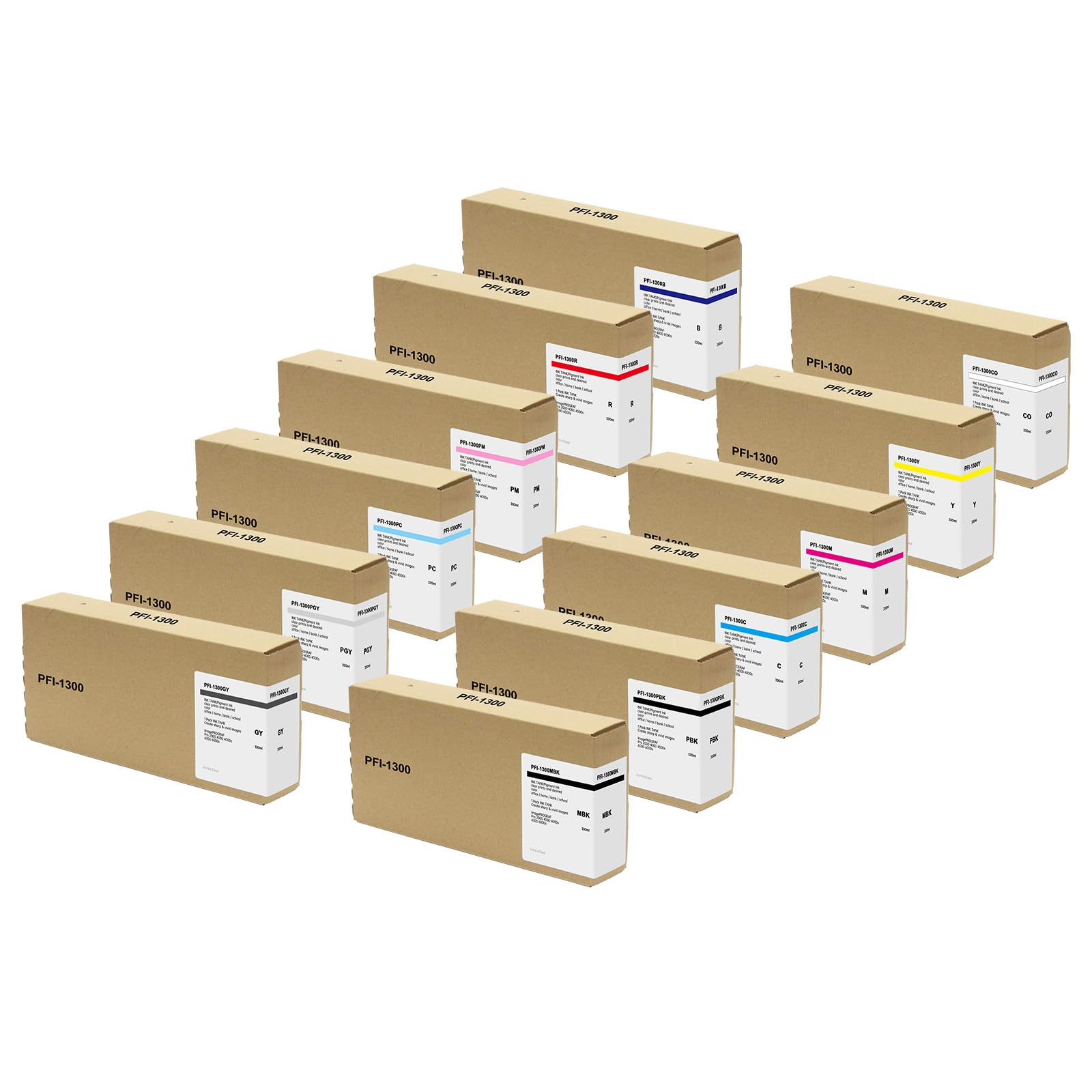 Amazon.com: Junnchee PFI-1300 Pigment Ink Tank (700ML, 12-Pack