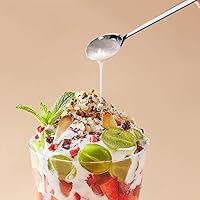 Vista 7 de AOOSY Cuchara de Mango Largo, Agitadores de Café, Cuchara de Té Helado de 9 Pulgadas, Cucharadita de Acero Inoxidable 18/10 Premium para Leche