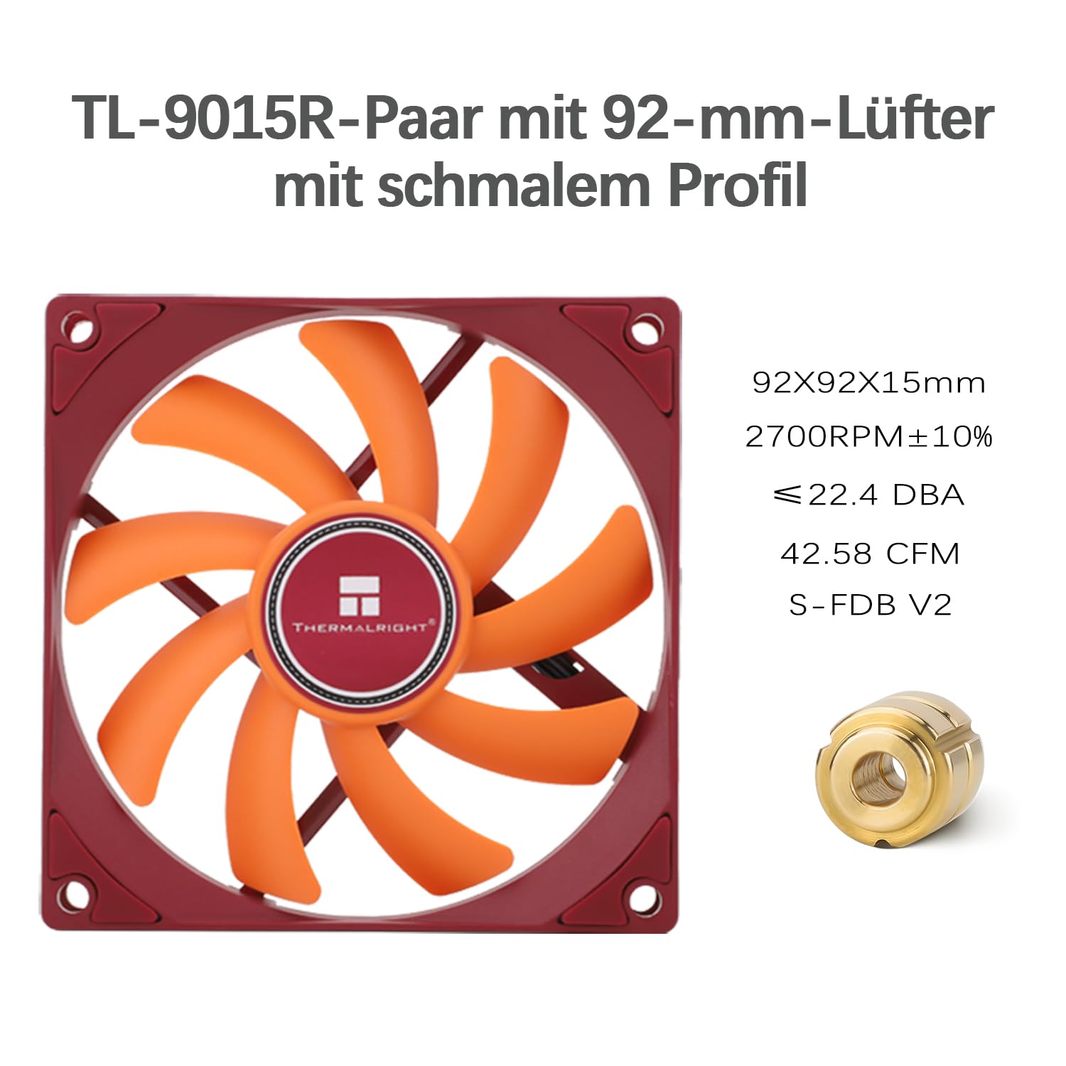 TR-Thermalright AXP90 X53 Raffreddatore CPU Completo - 4 Condotti Termici Silenziosi da 92 mm, Ventola a Profilo Basso 2700 giri/min per AM4/AM5, Intel LGA1851/1700/115x/1200, Profilo Basso ITX PC