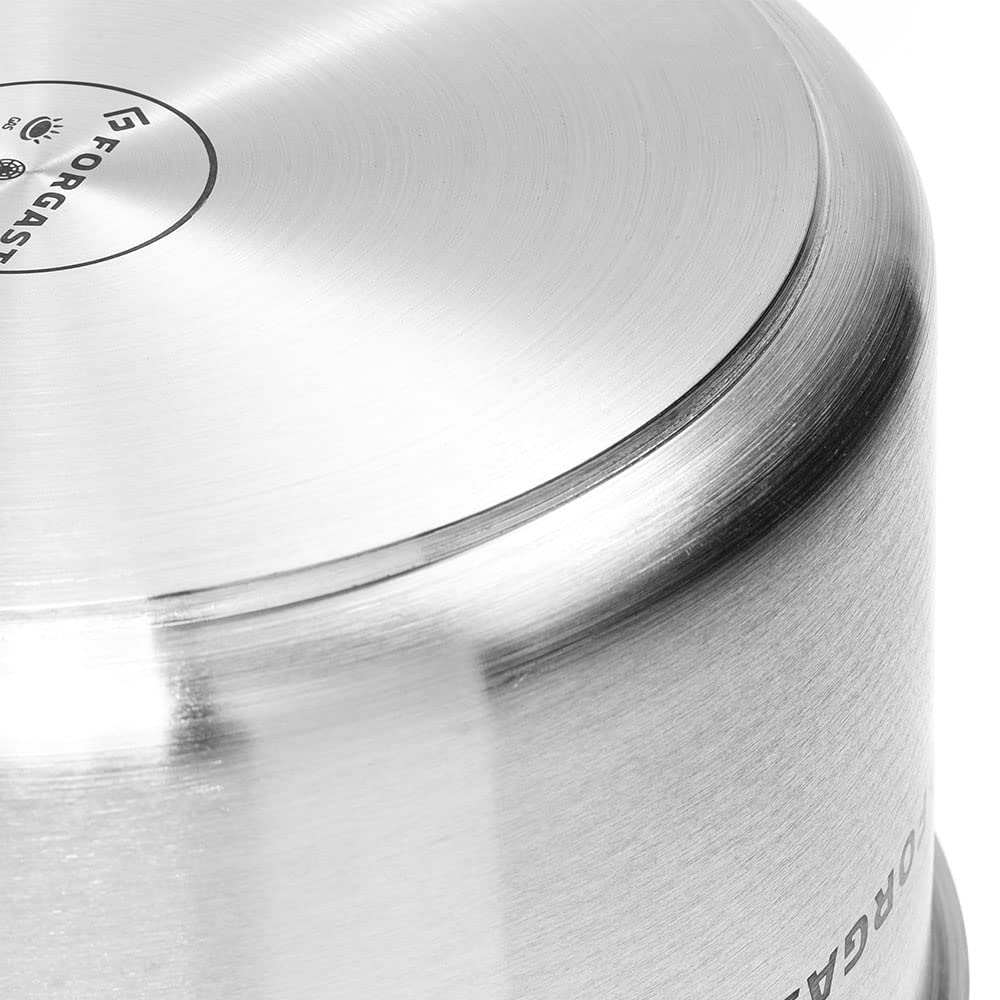 Hoch Edelstahl Kochtopf | 9L Liter | ⌀25cm | Topf | Induktion, Gasherd, Elektro | Spülmaschinengeeignet | Induktionsgeeignet | Edelstahlkochtopf