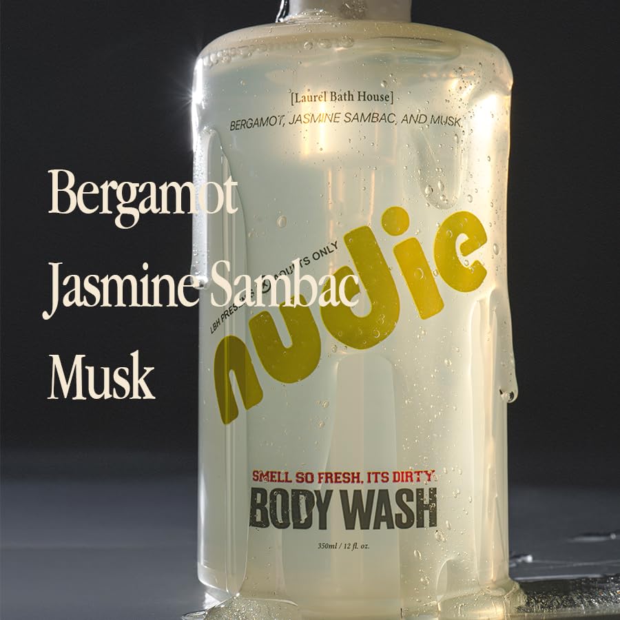 Nutrient-Rich Body Wash | Cleanse, Nourish & Strengthen Skin with Niacinamide | Free From Parabens, Sulfates & Phthalates (350 ml, NUDIE) (Medium, Nudie) - Image 5