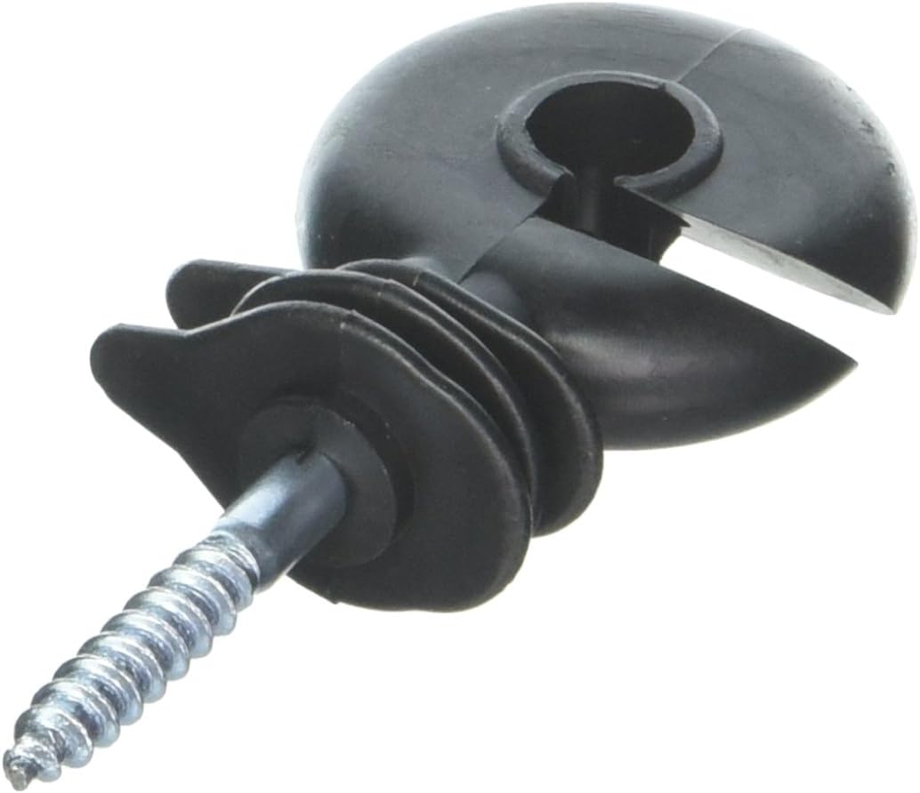 Powerfields P-410-B 10-Pack Screw-In Insulator, Black
