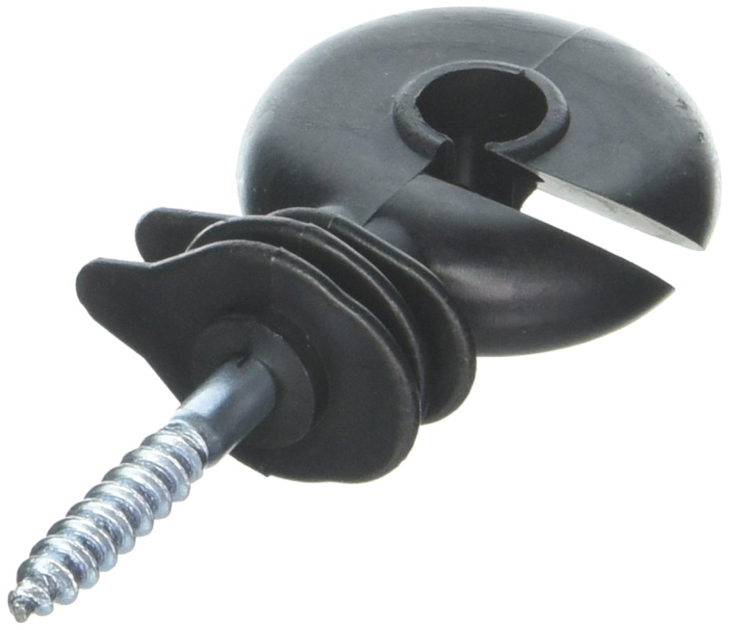Powerfields P-410-B 10-Pack Screw-In Insulator, Black