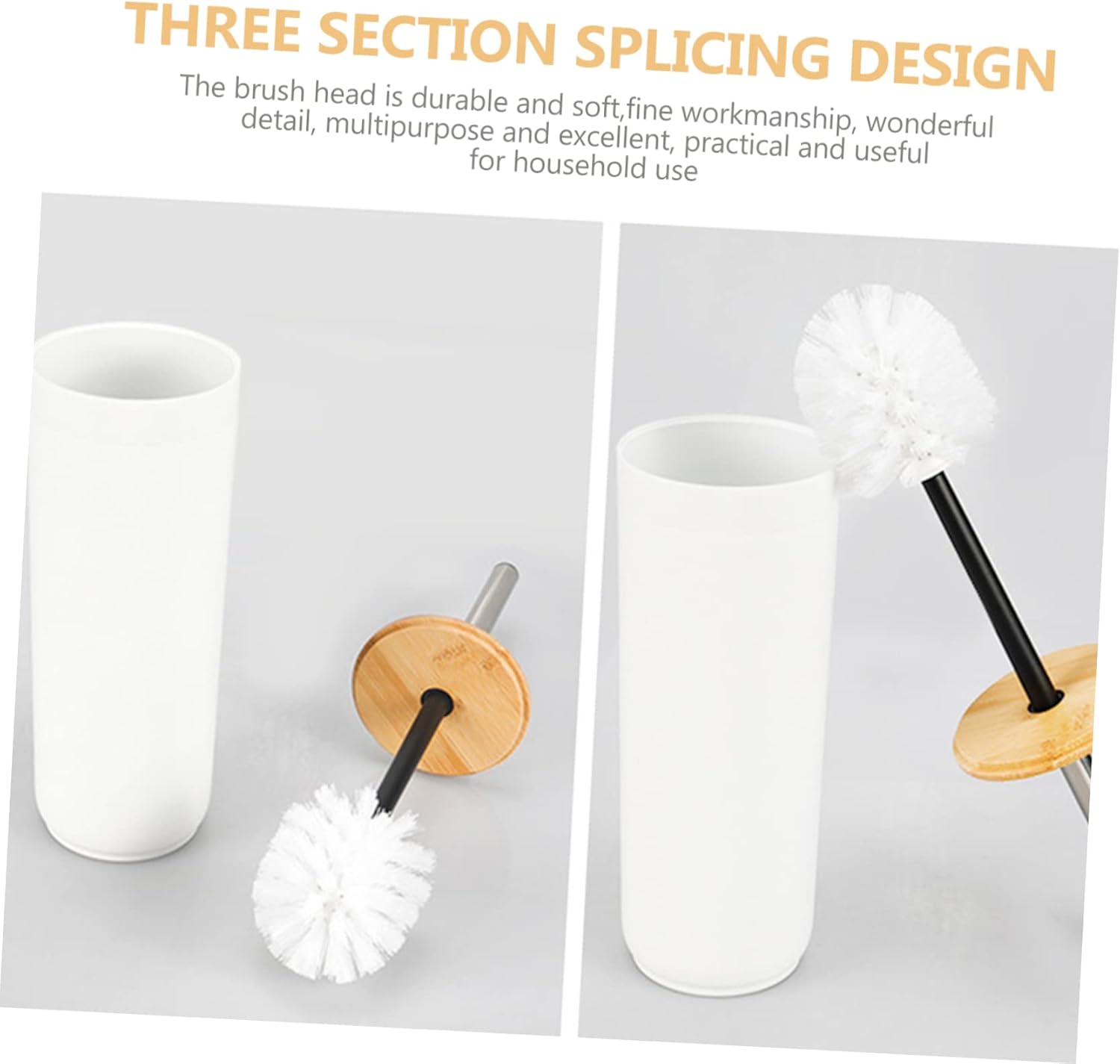 Amosfun 1 Set Bathroom Accessories Collection with Lotion Bottle Toothbrush Holder Soap Dish Toilet Brush Waste Bin Stylish Practical for Home Organization