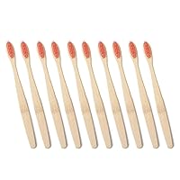 Vista 9 de Magik 10-20 cepillos de dientes de bambú 100% natural orgánico cerdas medianas sin BPA (paquete de 20, azul)