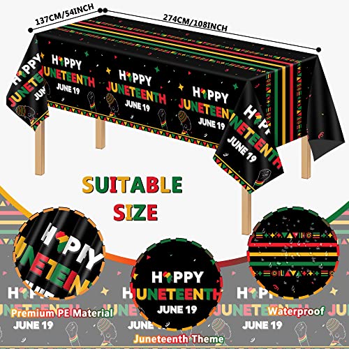Happy Juneteenth Party Decorations Supplies(Sever 24) Freedom Day Disposable Tableware Set-Paper Plate Cup Napkin Cutlery Tablecloth Banner For June 19Th African American Independence Day Freedom Day Party Supplies #TOP4