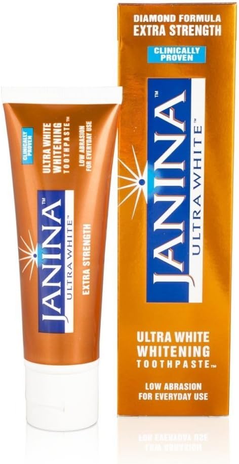 Janina Lot de 2 dentifrices blanchissants extra forts 75 ml