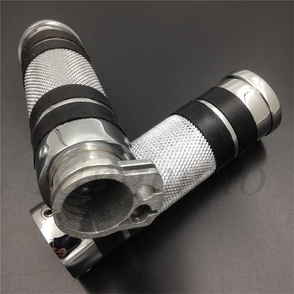 Chrome Motorcycle 7/8" 22mm Hand Grips for Kawasaki Vn Vulcan Classic Drifter 800