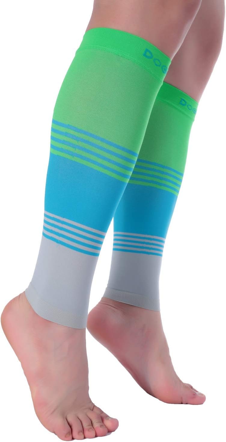 Doc Miller Calf Compression Sleeve for Women & Men, Footless 20-30mmHg Support for Shin Splints, Varicose Veins, Nurses, Running, Leg Pain Relief, 1 Pair - Image 6
