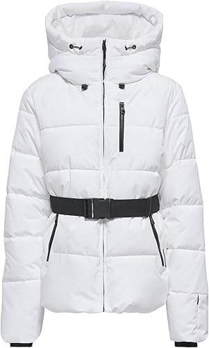 ONLY Onlharper Life Belted Premium Jacket Otw, Blanco Brillante, S Mujeres