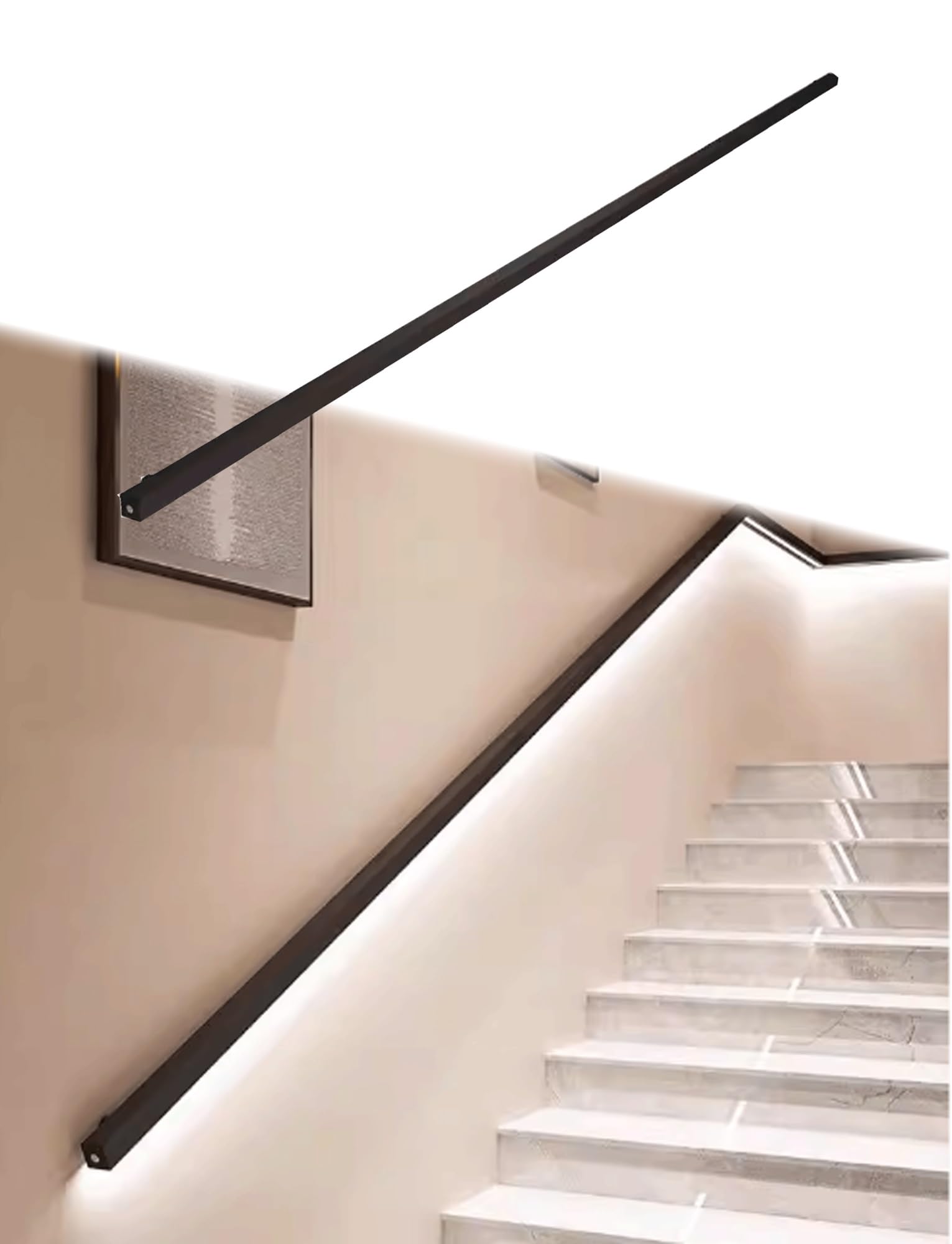 Barre d'appui murale intelligente pour sécuriser couloir et chambre