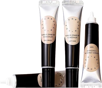 Foreverkey Concealer, Liquid Concealer, 7 Colors, High Coverage, Long Lasting, Moisturizing, Moisturizing, Color Natural, Hides, Improves Skin Tone, Suitable for Dry Skin, Genuine Product, Popular